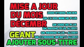 MISE A JOUR DU MOIS DÉCEMBR Geant (AJOUTER Sous-titre )