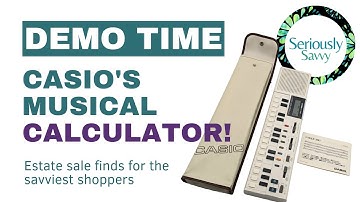 Casio VL-1 VL-TONE Electronic Musical Instrument CALCULATOR demo
