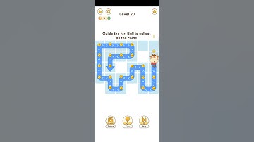 Brain Go 2 Coin Master Level 20 | Brain Go 2 Guide the Mr. Bull to collect all the coins.