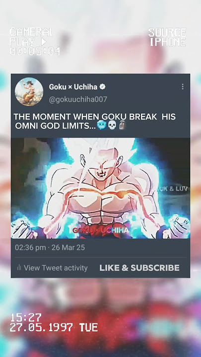 GOKU BREAK HIS OMNI GOD LIMITS...🥶💀🗿