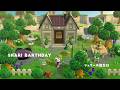 【あつ森】シェリーの誕生日レイアウト2026🎂ハピパラ🙊ゲーム音のみ