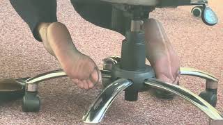 Sweaty, Nylon Soles From Behind. Shoeplay