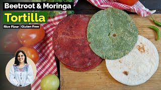 Beetroot & Moringa Tortilla | Gluten Free | Rice Flour