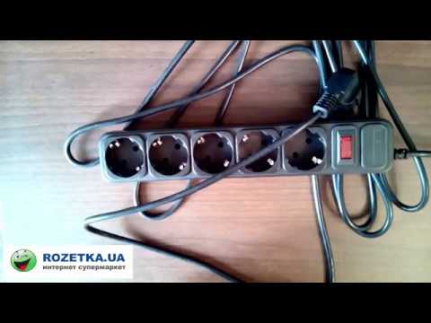 Распаковка Сетевой фильтр Smartfortec 5 розеток 4.5 м Черный (SPS5-G-15B) из Rozetka.com.ua
