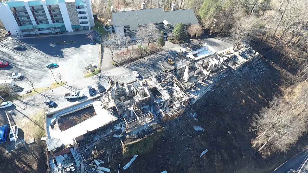 Robert E Lee Hotel Grandview Cottages Gatlinburg Fire 12 2 16