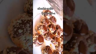 طريقة عمل بسكويت تشوكليت فقط بالكاكاو وكريمة جميلة how to make chocolate cookiesdelicious 4dshorts