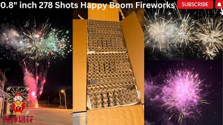 0.8' inch 278 Shots HAPPY BOOM FIREWORKS CAKE 2023 | 财神烟花