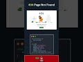 Save it 📝) 404 Page Not Found HTML CSS. 🤩 Source Code Available in Link in Bio @pavan.gx #pavangx