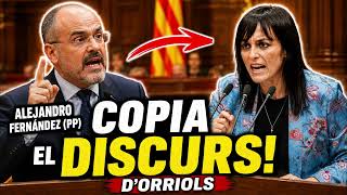 ALEJANDRO FERNÁNDEZ (PP) COPIA el DISCURS de SÍLVIA ORRIOLS al PARLAMENT de CATALUNYA screenshot 4