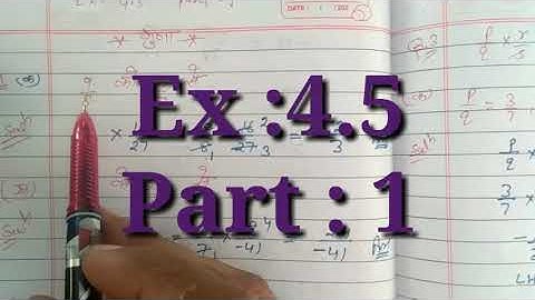Maths with Ankit || Class 7|| ch 4 Rational Numbers (परिमेय संख्याएँ) || Ex.4.5 Part 1|| Multi|| Div