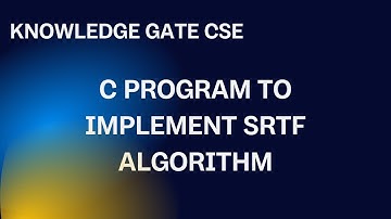 C program to implement SRTF || Pre emptive shortest job first