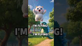 Monster Is Flying 😱😂 | Funny Kids Song #kidsanimation #softscare #funforkids