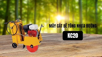 Khách nhận và test Máy cắt bê tông nhựa đường KC20