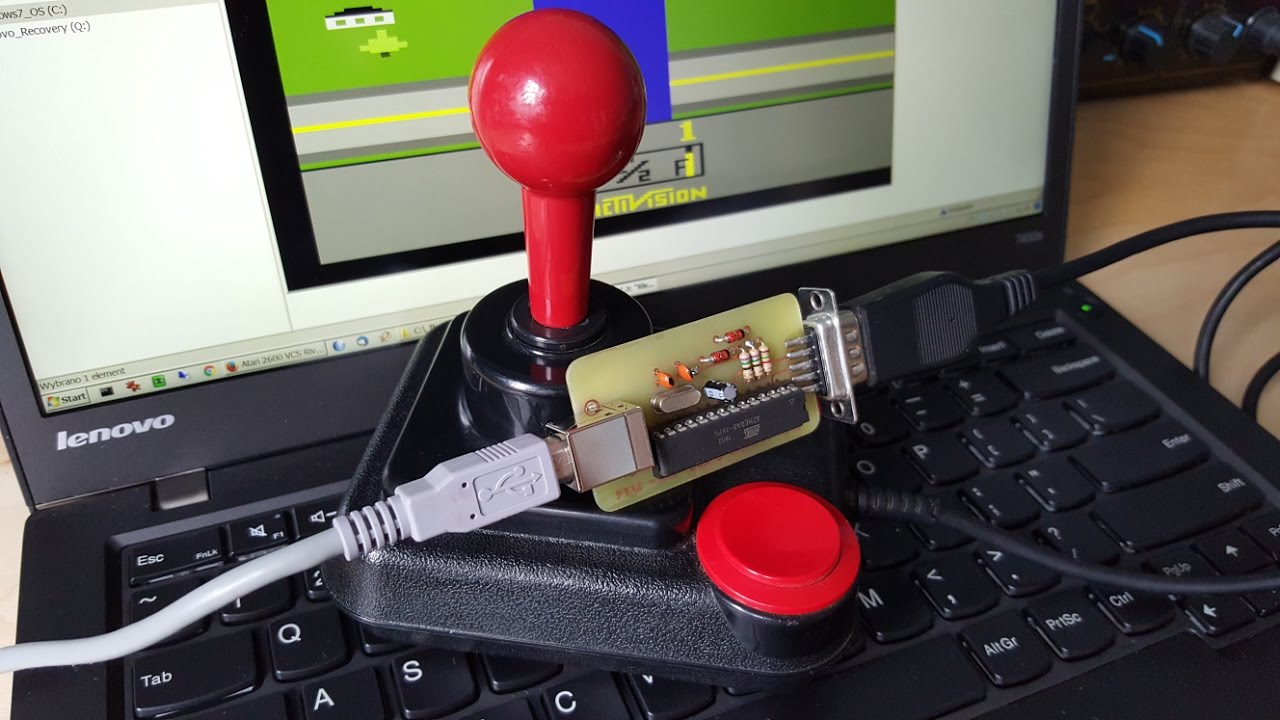 Homemade USB adapter 9 pin Amiga Joysticks - YouTube