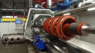 Maintenance Partners   Compressor rotor in Weiler E110 Teach in Lathe by Howden Maintenance Partners Belgium nv 2,101 views 7 years ago 38 seconds