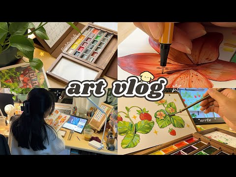 ART VLOG ✧˖°+ dibujos, bloqueo creativo, collabs y estafas 🙊  l ✧˖°  review 🎨 ft.Lightwish & Arrtx