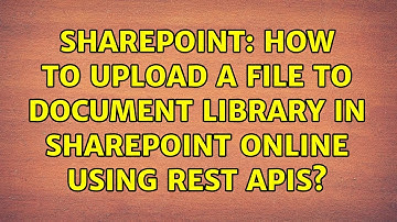 Sharepoint: How to upload a file to document library in SharePoint online using REST APIs?