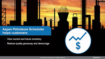 Aspen Petroleum Scheduler – Your One-Stop Shop for Refinery Scheduling
