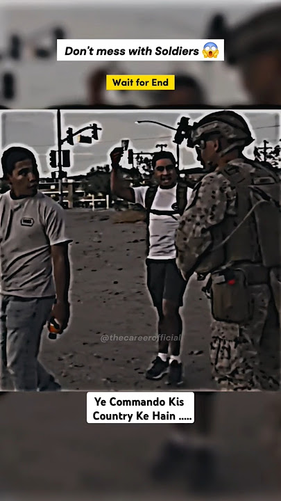 Don't mess with commandos 😱🙏#respect #commando #army #power #shorts #short