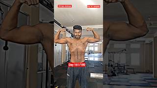 Natural transformation day 161 complete ✅ 180 days challenge. Full shoulder workout.#ytshorts #viral