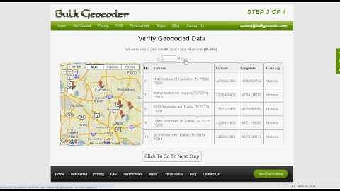 Demo of batch geocoding process
