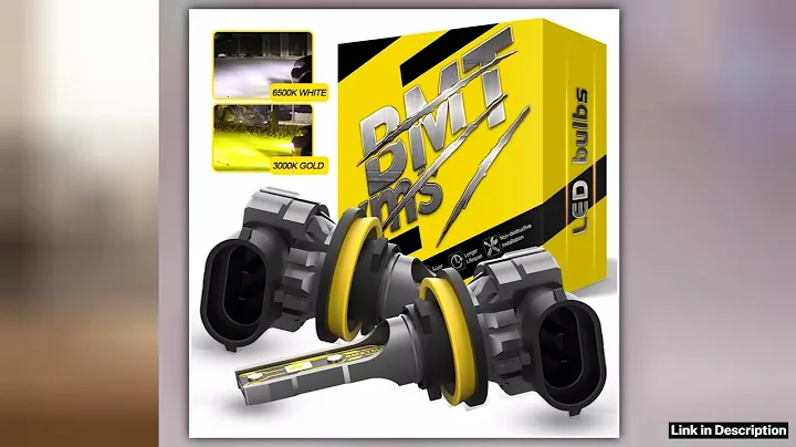 BMTxms 2PCS Canbus H11 H8 LED Fog Light Bulbs H27 880 881 9006 HB4 HB3 9145 H10 H16 LED CSP DRL