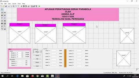 TUTORIAL PERHITUNGAN GERAK PARABOLA MENGGUNAKAN MATLAB