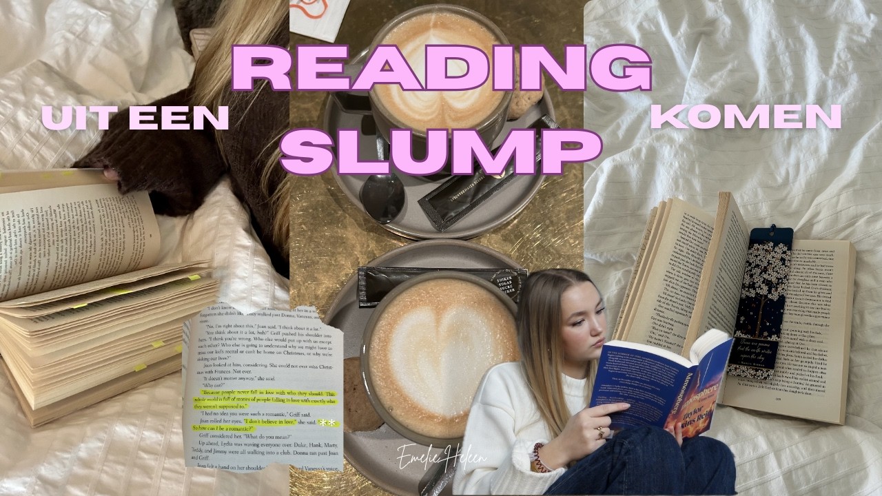 Uit een reading slump komen + mijn tips || leesvlog