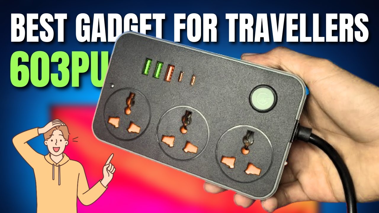 SPEED-X 603PU UNIVERSAL EXTENSION POWER SOCKET REVIEW | BEST EXTENSION BOARD | 3 SOCKETS 5 USB PORT