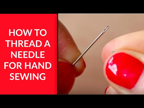 How to Thread a Needle! Easy, but Different to the Traditional Way! - Easy  Sewing For Beginners