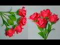 Handmade paper rose  easy and beautiful paper flower rose making  diy flowers