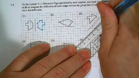 CPM Integrated I Lesson 3.1.1: Spacial Visualization and Reflections