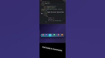 Mind Blowing Holographic Menu Bar! 🚀 Ultimate UI/UX Design for 2025