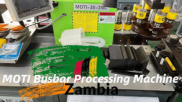 Busbar Machine sent to Zambia Busbar Processing Machine 3 in 1 Busbar Machine Busbar Bending Machine