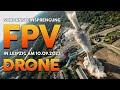 Schornsteinsprengung / Chimney Explosive Demolition in Leipzig + FPV  Drone Footage (DJI FPV Drone)