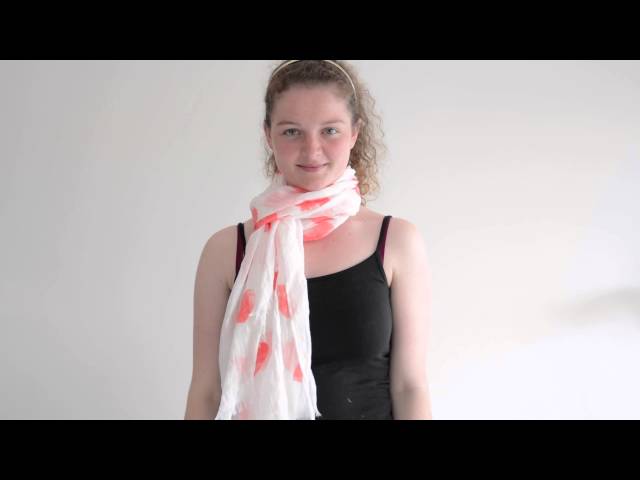 Scarf Room - How to Tie A Scarf: The Loop - YouTube