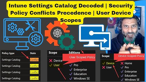 Intune Settings Catalog Decoded | Security Policy Conflicts Precedence | User Device Scopes