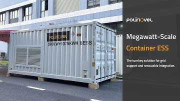 Polinovel Megawatt Scale Container ESS for Grid Support & Renewable Integration