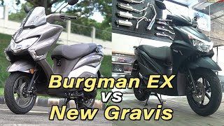 The New Mio Gravis vs Burgman EX | Battle of the Newest 125cc Scooters