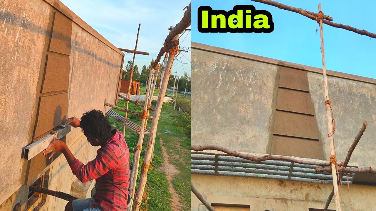 Indian Style Elevation Designs// Cement Designs//Using Cement and Sand