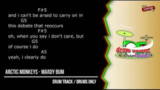 Arctic Monkeys - Mardy Bum (drums only) [guitar chords & lyric]