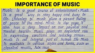 Tulis Esai Bahasa Inggris tentang Pentingnya Musik | Esai Bahasa Inggris Sederhana, Mudah, dan Si...