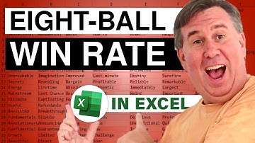 Excel -Calculating Win Rate - Employee Lunchtime 8-Ball League - Episode 1776