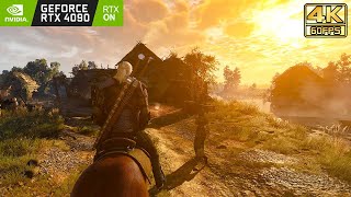 The Witcher 3 (PC) Next-Gen ULTRA+ Settings \& Ray Tracing 4K Gameplay | RTX 4090 ✔
