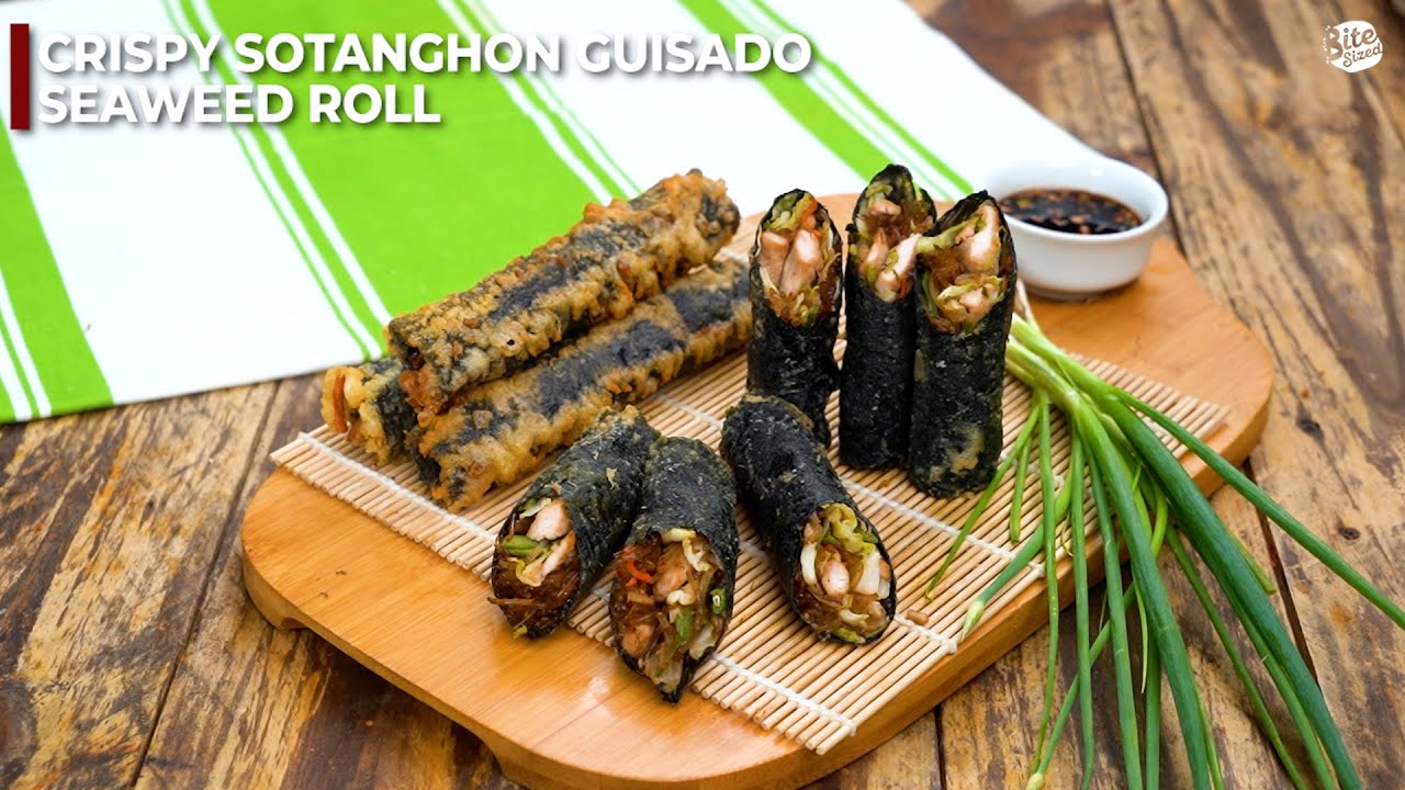 Crispy Sotanghon Guisado Seaweed Roll