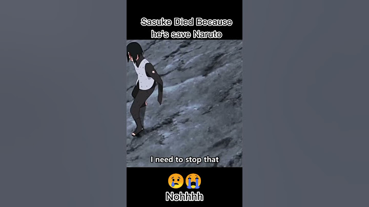 Sasuke died because he's save Naruto 😢 #Short