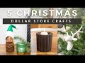 Modern Dollar Store Christmas Crafts | Holiday DIYs | Christmas Decor