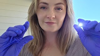 ASMR 10 Minute Cranial Nerve Exam OUTSIDE