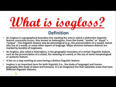 What is isogloss? | Explanation | Example | Notes | In Urdu and Hindi  Linguistics| Crash Course |