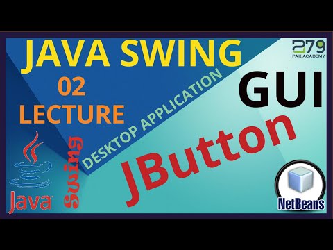 Java gui application netbeans (JBUtton)  in hindi/urdu (Lec#02)